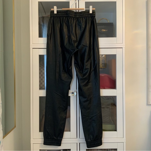 Wilfred Free Faux Leather Jogger Pant Black Size S - Picture 2 of 7